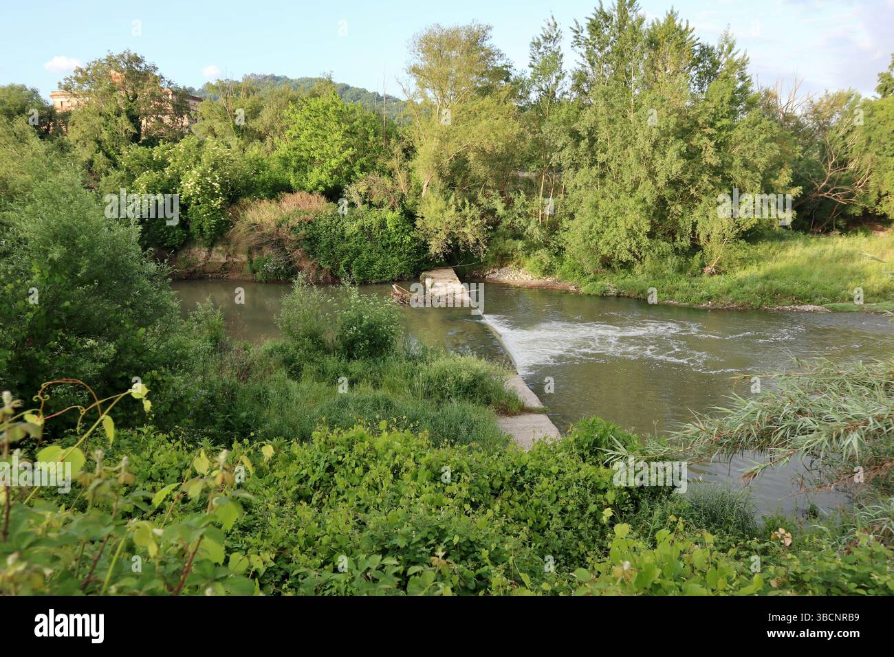 Benevento - Fiume Sabato presso la confluenza nel Fiume Calore Stockfoto