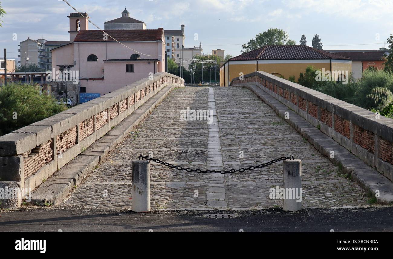 Benevento - Ponte Leproso da Via Santa Clementina Stockfoto