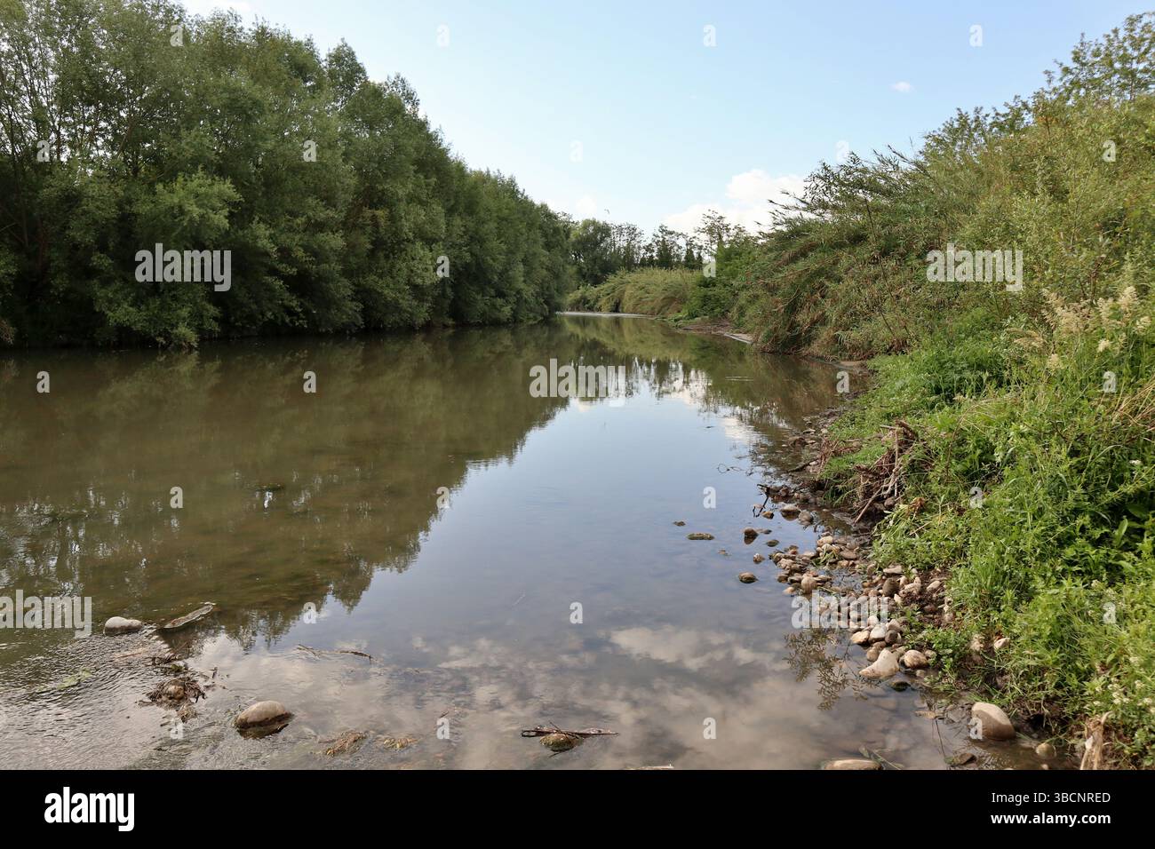 Benevento - Scorcio del Fiume Sabato verso monte dal Ponte Leproso Stockfoto