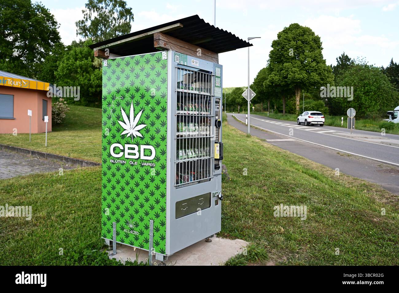 Nehmen Sie den CBD-Automaten mit Stockfoto Nehmen Sie den CBD-Automaten mit Stockfoto
