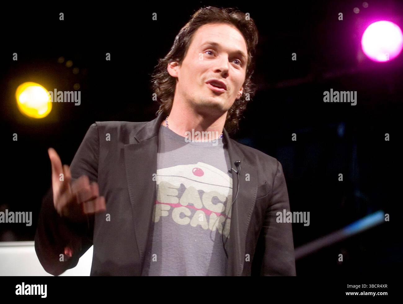 Richard Reed, Mitbegründer von Innocent Smoothies bei Yorkshire Business Links – 12. Mai 2009 im Mega Centre in Sheffield Stockfoto