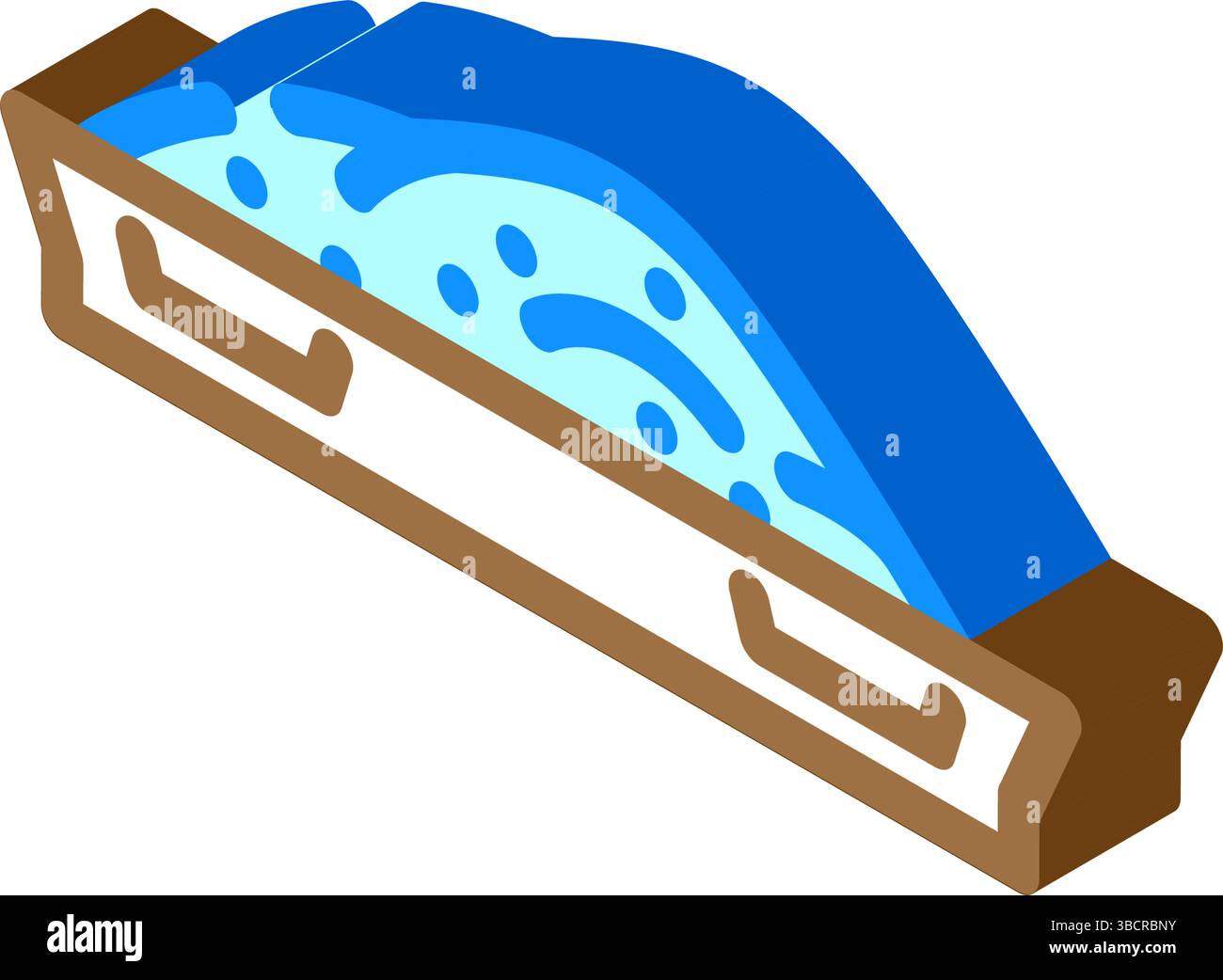 Isometrische Iconvektorillustration für Pulverzement Stock Vektor