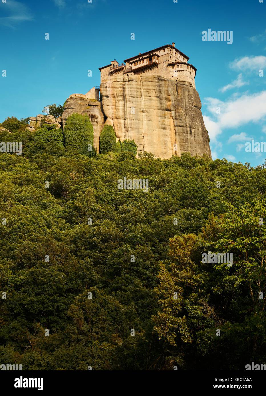 Kloster Roussanou in Meteora, Griechenland Stockfoto