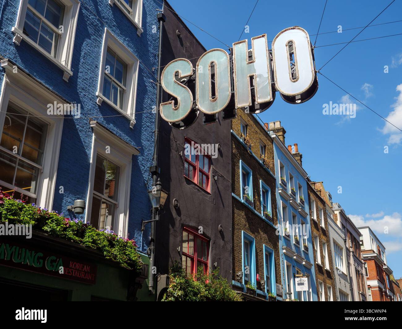 Soho-Schild auf der Beak Street, West End, Westminster, London, Großbritannien Stockfoto