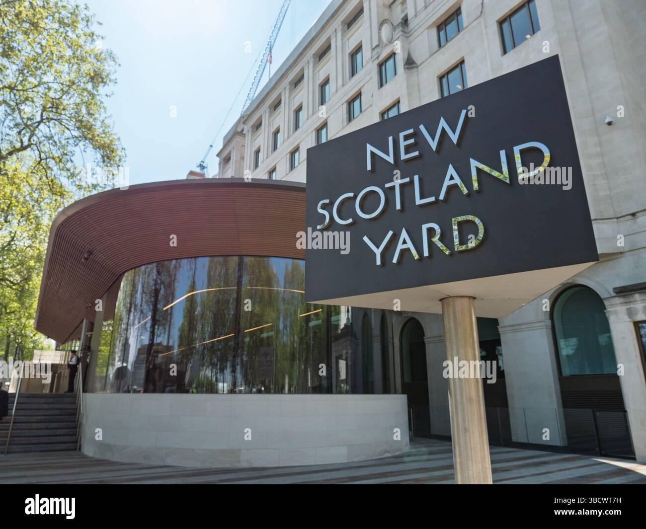 New Scotland Yard Metropolitan Police Hauptquartier, London, Großbritannien Stockfoto
