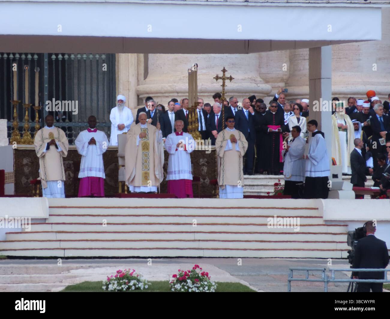 Eröffnungsmesse des Pontifikats von Papst Leo XIV Stockfoto