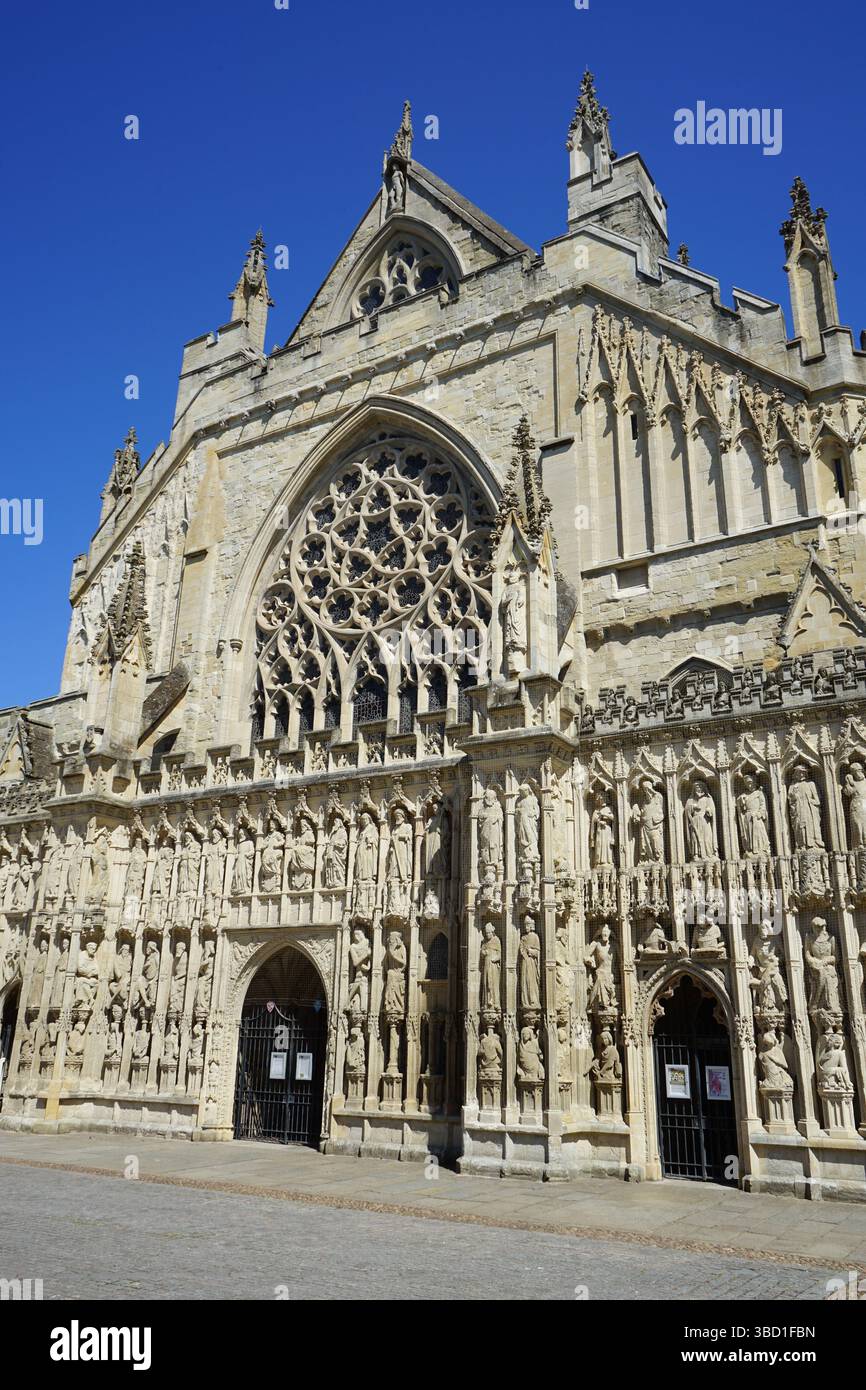 Kathedrale von Exeter Stockfoto