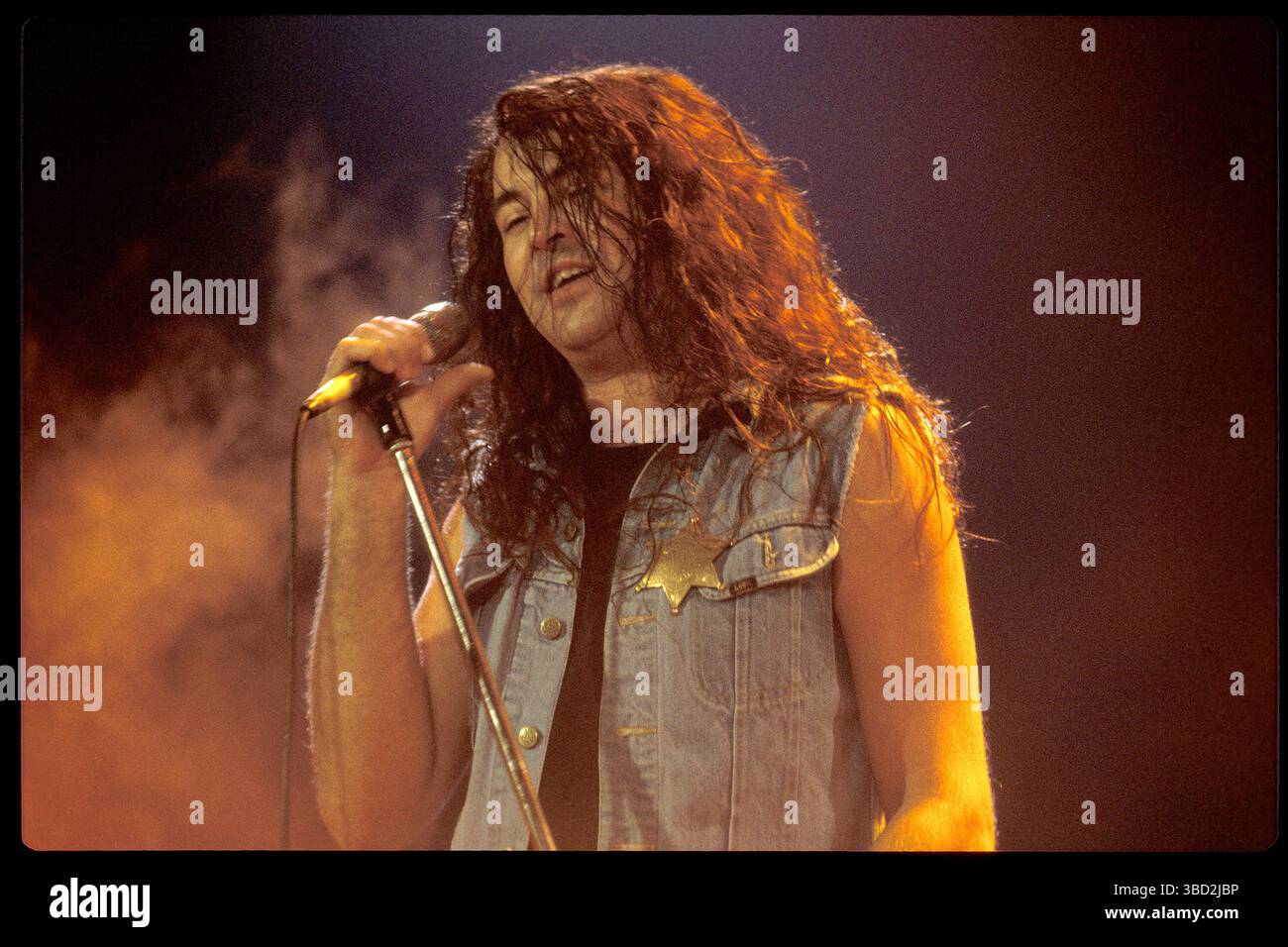 The Gillan Band, Sänger Ian Gillan, ehemals bei Deep Purple, Achtziger, UK-Tour Stockfoto