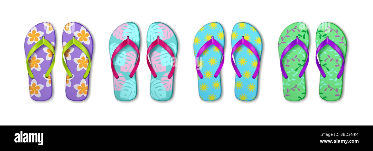 Stilvolle Flip Flop Farben Bild
