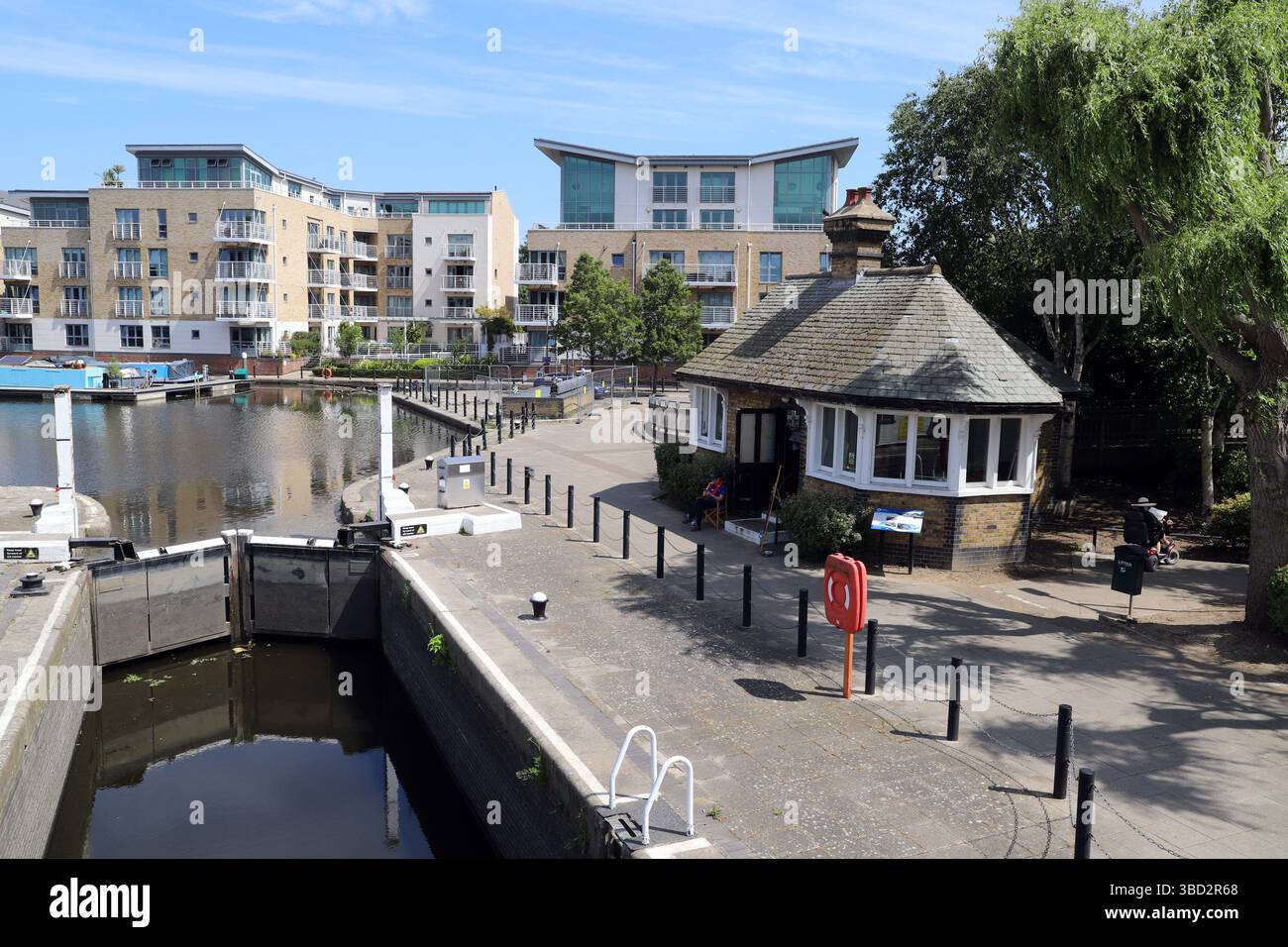 Das toll House in den Guaging Locks, Brentford, London Borough of Hounslow. Stockfoto