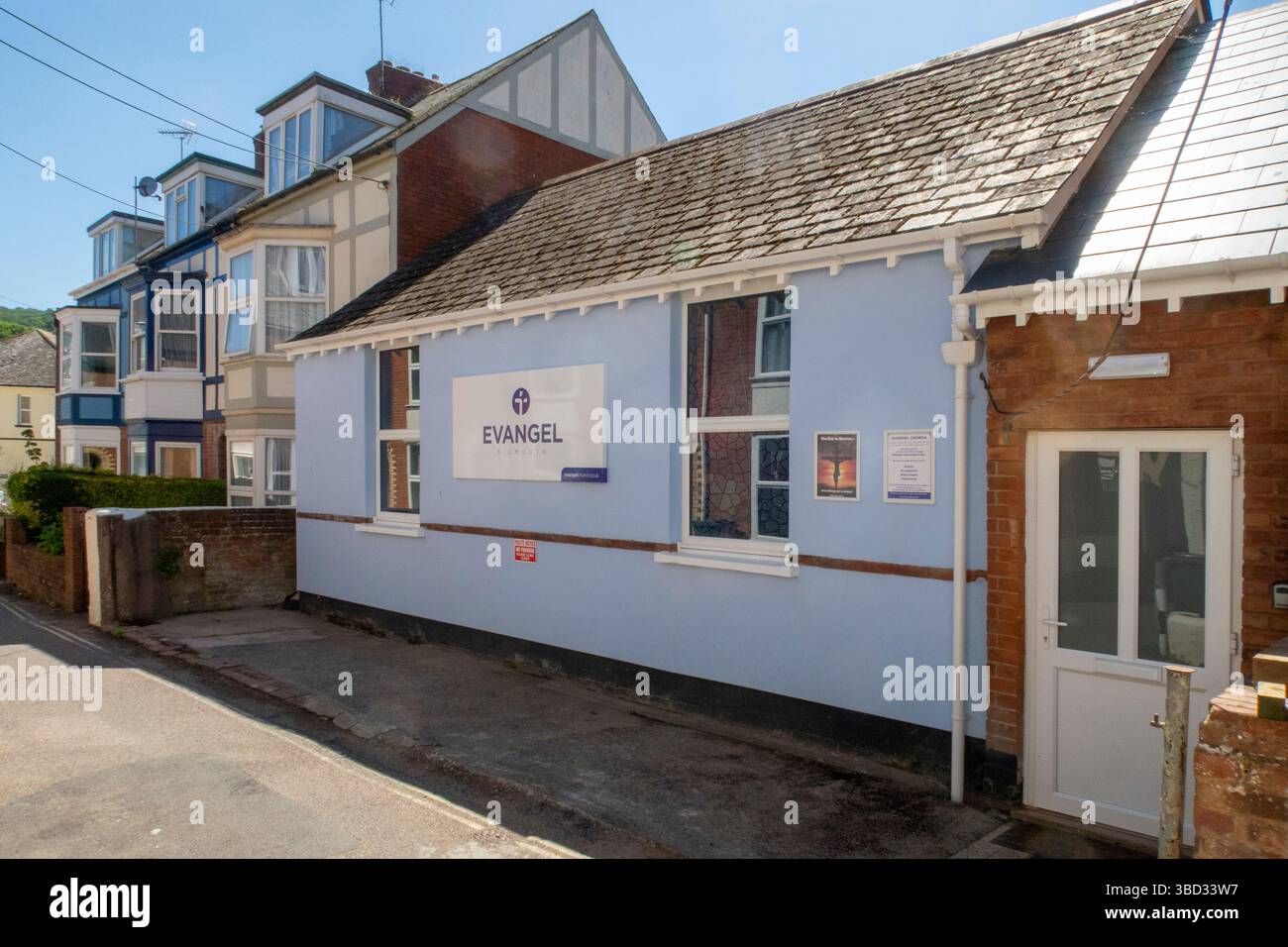 Evangel Church, Sidmouth, eine nicht konfessionelle, pfingstliche christliche Gemeinschaft mit Sitz in Devon, Südwesten Großbritanniens, Stockfoto