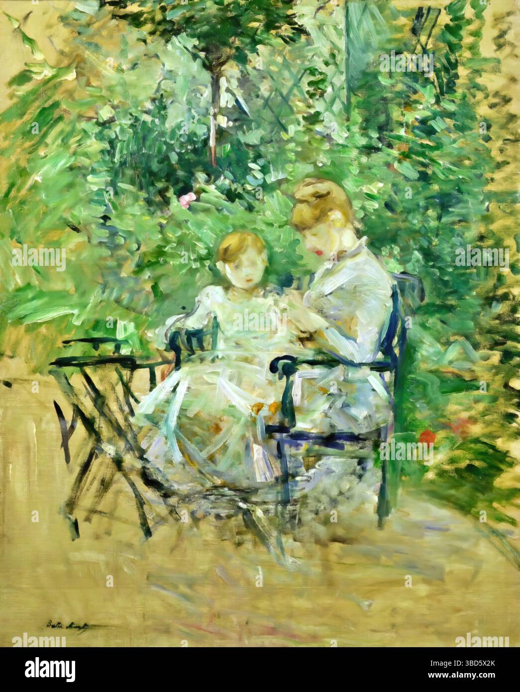 Im Garten 1885: Berthe Morisot Stock Vektor
