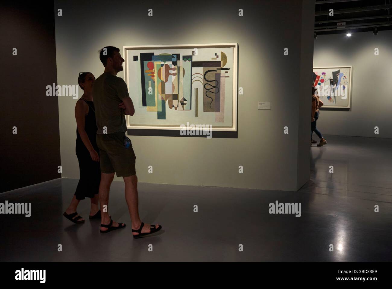 Copyright 2025 John Angerson Malaga, Col del Sol - Spanien Vassily Kandinsky: Pionero del arte Abstracto im Centre Pompidou Málaga: Stockfoto