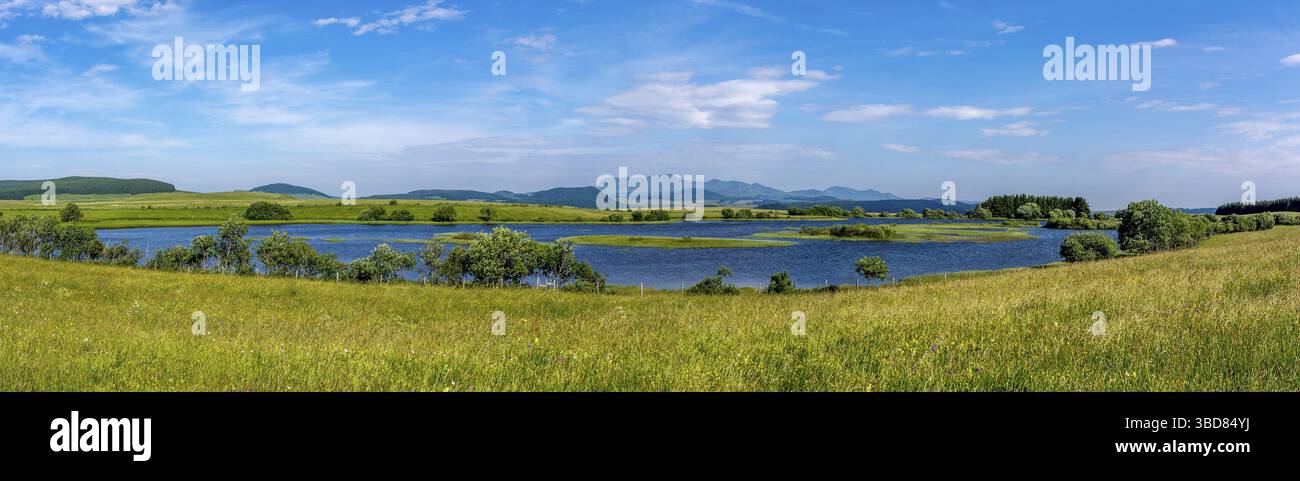 LAC des Bordes, in der Nähe von Brion, Region Cezallier, Departement Puy de Dome, Auvergne Rhone Alpes, Frankreich Stockfoto