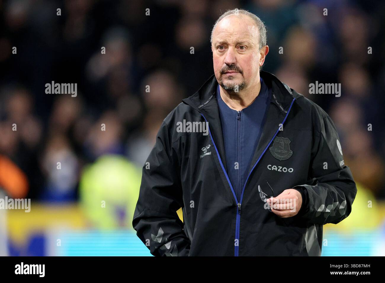 Aktenfoto vom 01/22 von Rafael Benitez. Unstimmigkeiten mit den Eigentümern und mangelnde Ergebnisse führten dazu, dass der Spanier 2010 Anfield verließ. Nach sechs Monaten bei Inter Mailand entlassen, tauchte er wieder als zutiefst unbeliebter Chelsea Interim Manager auf, gewann aber die Europa League. Gewann die Coppa Italia mit Napoli vor Ausflügen bei Real Madrid, Newcastle, Dalian Professional, Everton und Celta Vigo. Ausgabedatum: Freitag, 23. Mai 2025. Stockfoto