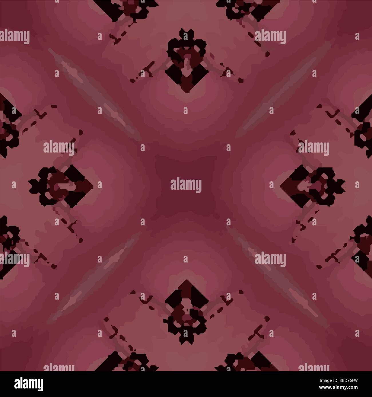Pinkfarbene Vektorgrafik Mit Kaleidoskop-Muster Stock Vektor
