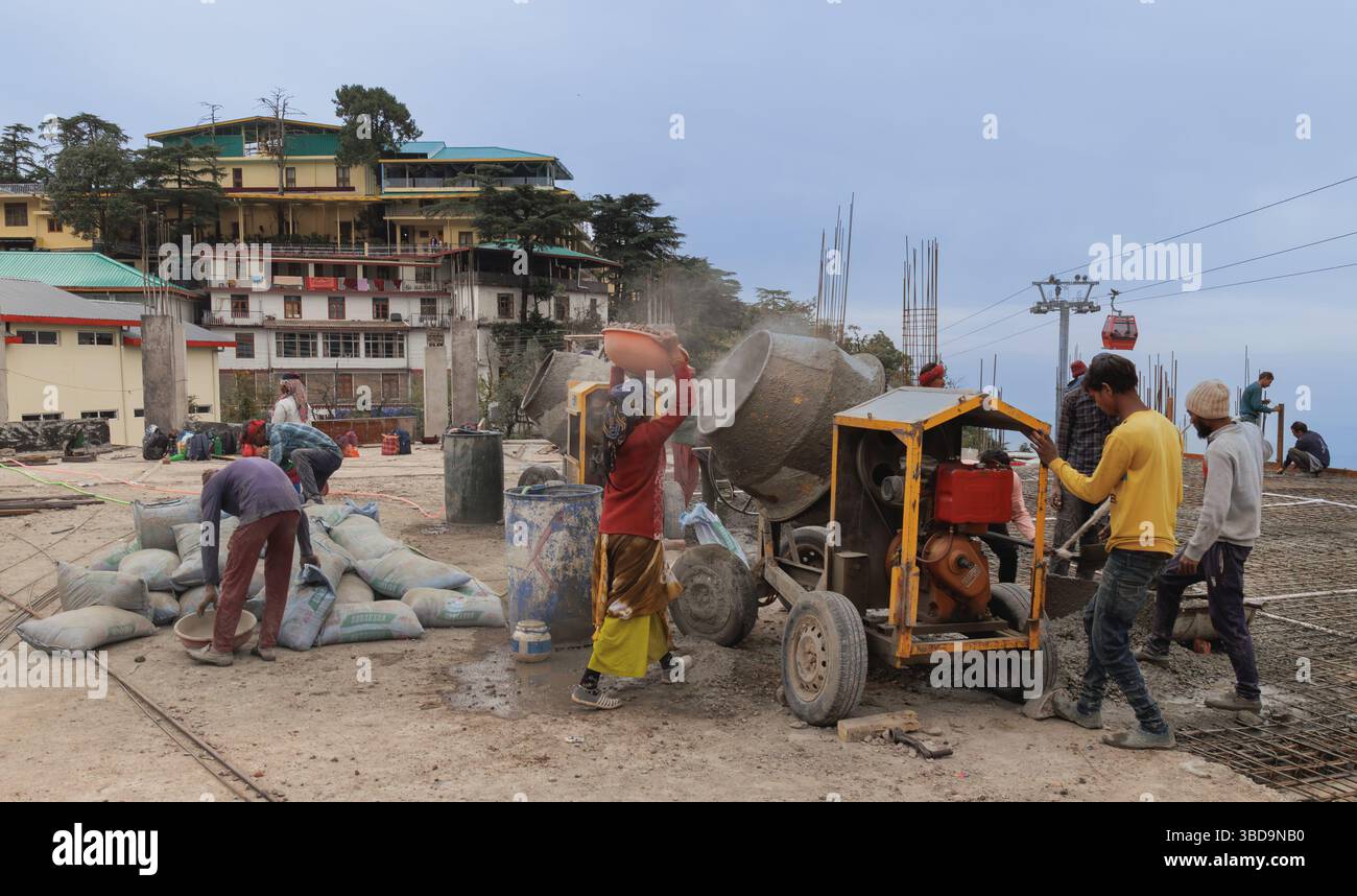 Handarbeit in Dharamshala Stockfoto