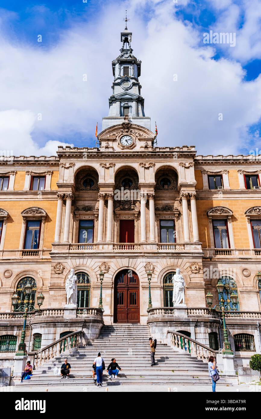 Das Bilbao Rathaus ist Sitz des Bilbao City Council, des lokalen ayuntamiento von Bilbao, Bilbao, Biskaya, Baskenland, Spanien, Europa Stockfoto