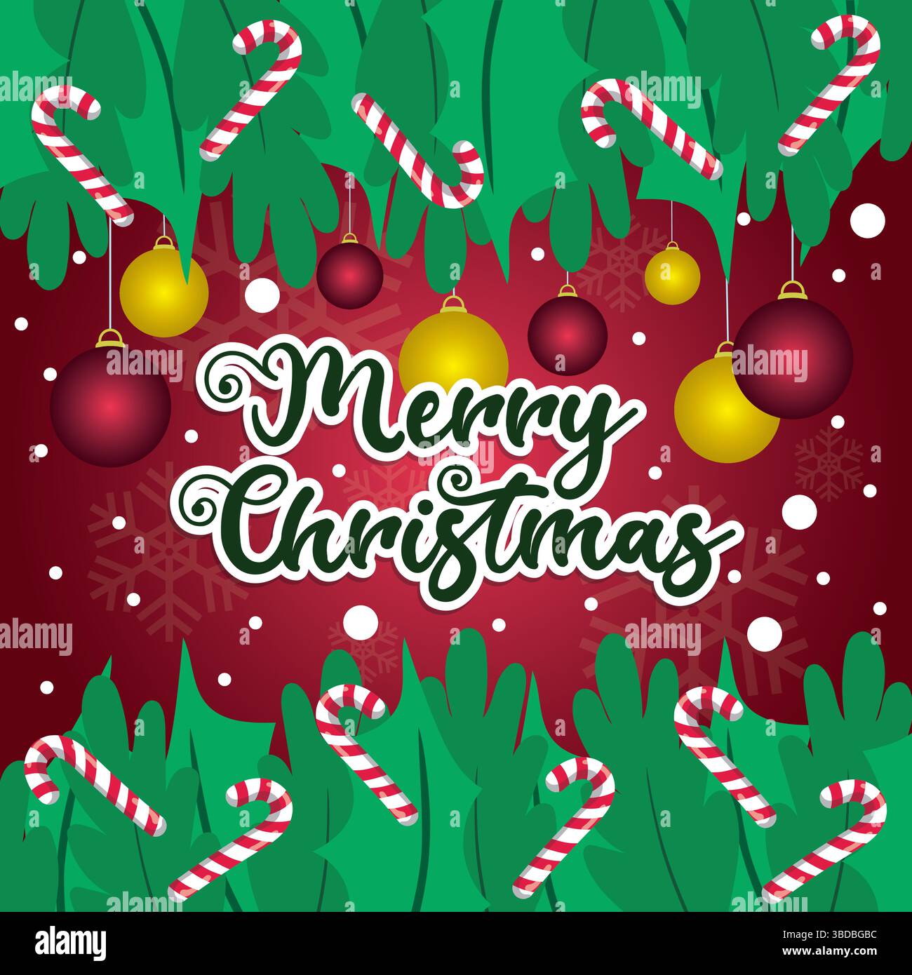 Süßigkeiten und Begrüßung. Vektor Stock Vektor