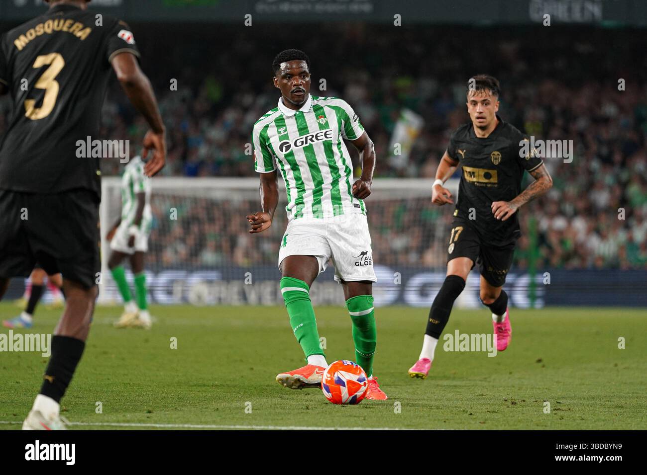 William Carvalho (Real Betis) während des LaLiga-Spiels zwischen Real Betis und Valencia CF am 23. Mai 2025 in Benito Villamarin in Sevilla Stockfoto
