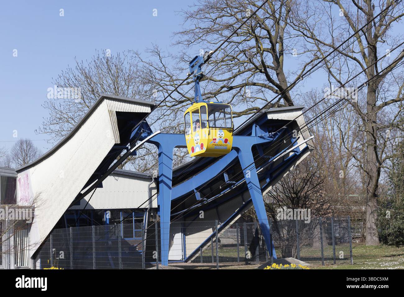 Kölner Seilbahn, Kölner Zoo Station, Rheinbahn, Köln, Nordrhein-Westfalen, Deutschland Stockfoto