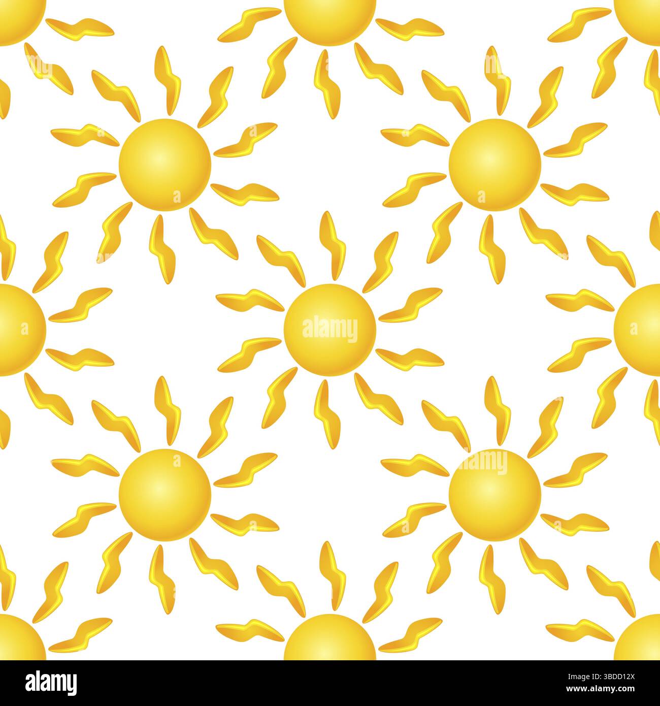 Ungewöhnliches nahtloses Muster mit Wettersymbolen. Abbildung Stockfoto