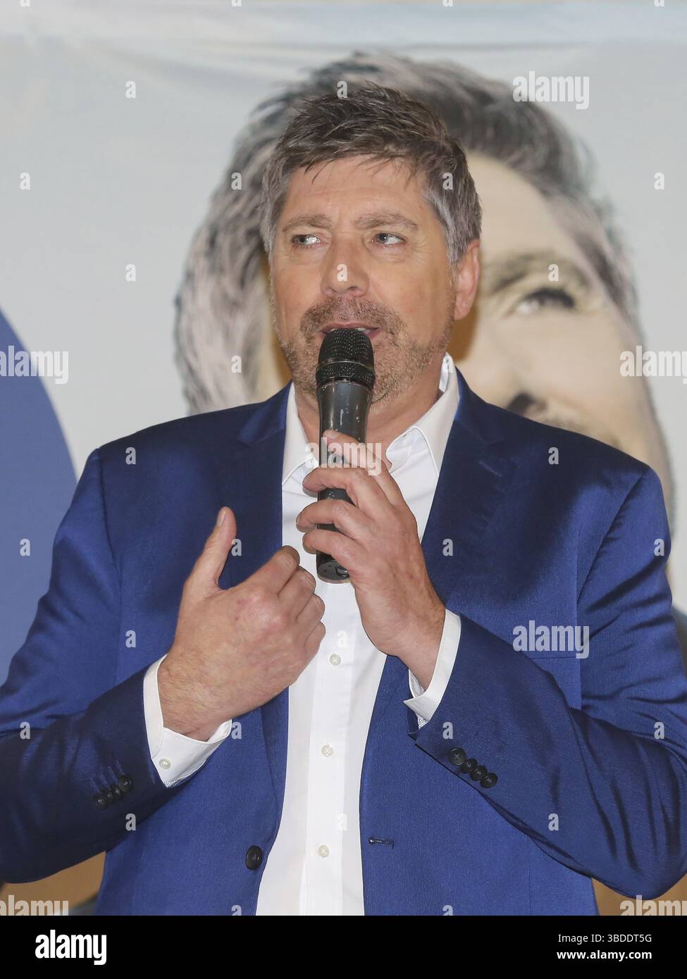 Christian Lais auf seiner Promo-Tour am 01/2020 in Magdeburg Stockfoto
