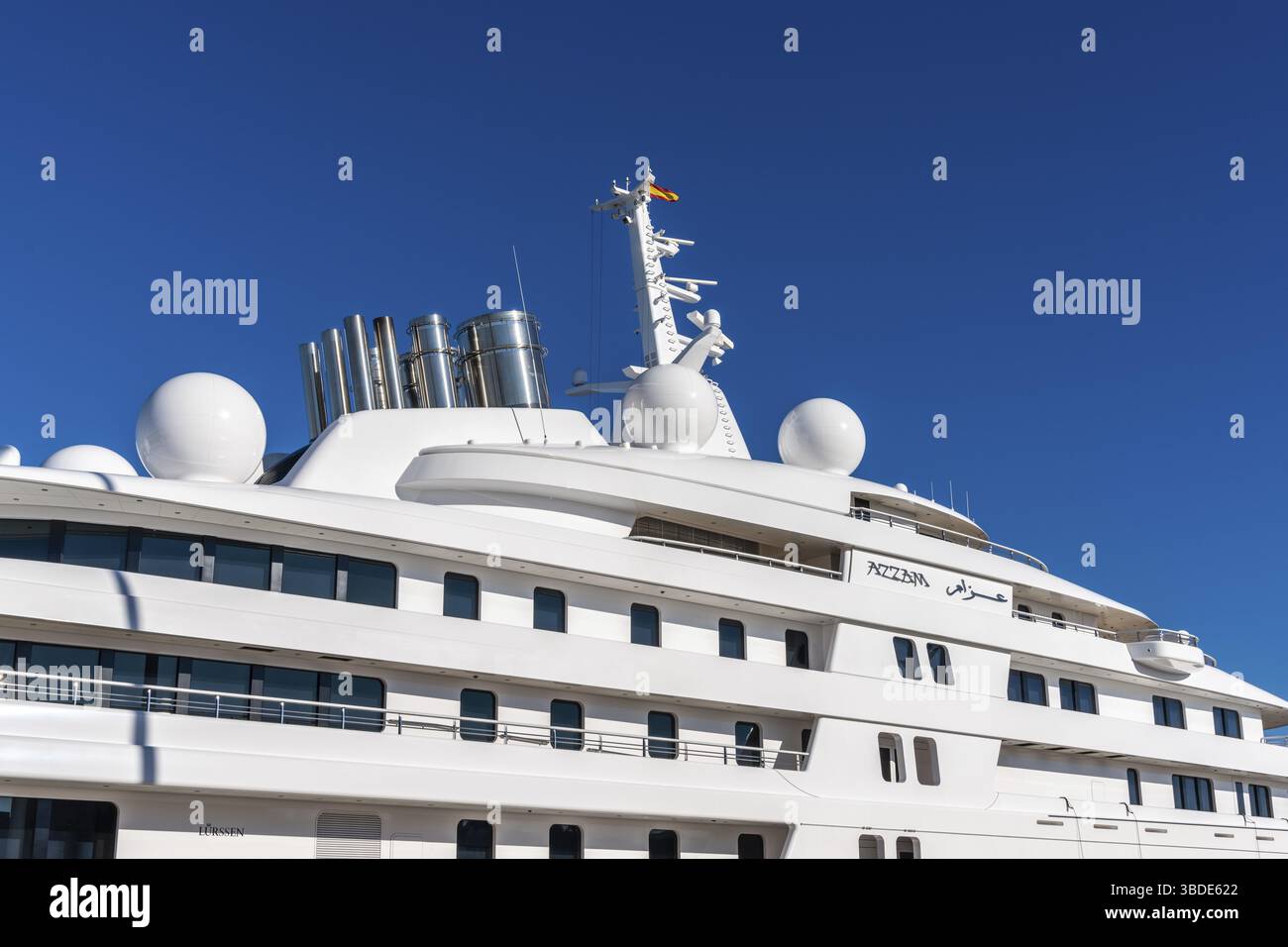 Cadiz, Spanien - 16. Januar 2021: Die Megayacht der Vereinigten Arabischen Emirate Stockfoto