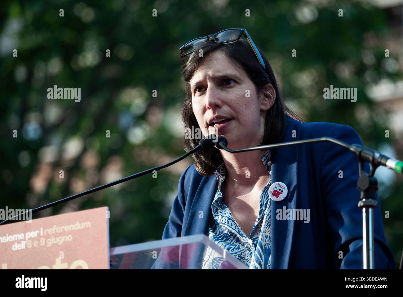 Rom, Italien. Mai 2025. Im Foto Elly Schlein. NUR REDAKTIONELLE VERWENDUNG! NICHT FÜR KOMMERZIELLE ZWECKE! Stockfoto