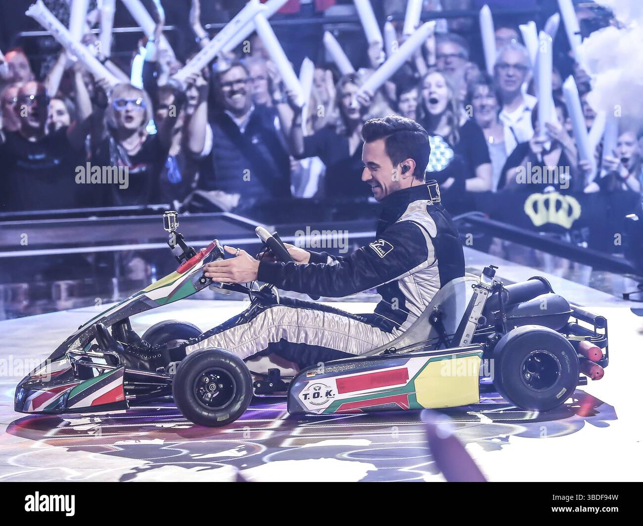 Moderator Florian Silbereisen in der ARD-Fernsehsendung Schlager Countdown in Oldenburg am 25. März 2017 Stockfoto