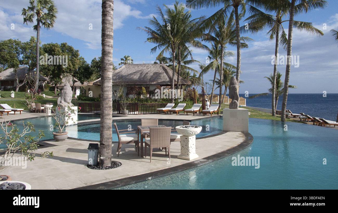 Pool, Hotel Siddhartha, Dive Resort & amp;amp, Spa, Bali, Tulamben, Indonesien Stockfoto
