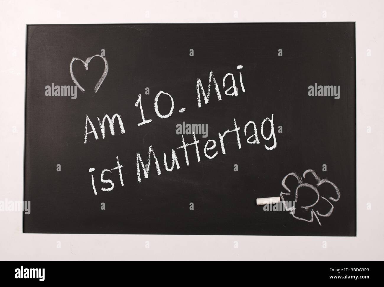 Deutscher Muttertag Konzept auf einer Tafel Stockfoto