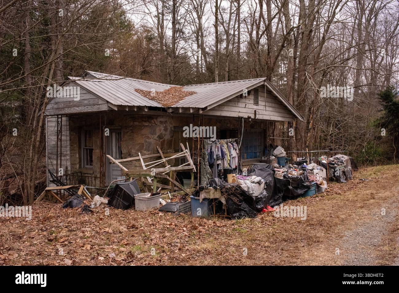 Laden am Straßenrand, der konservative politische Waren im ländlichen North Carolina verkauft. Stockfoto