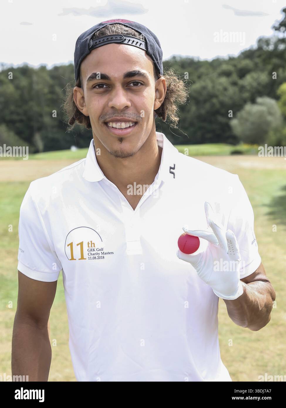 Der dänische Fußballspieler Yussuf Poulsen RB Leipzig beim 11. GRK Golf Charity Masters Leipzig 2018 Stockfoto