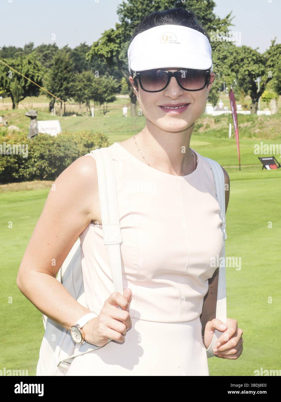 Deutsche Schauspielerin Stephanie Stumph beim 9. GRK Golf Charity Masters Leipzig am 27.08.2016, deutsche Schauspielerin Stephanie Stumph beim 9. GRK Golf Charity Stockfoto
