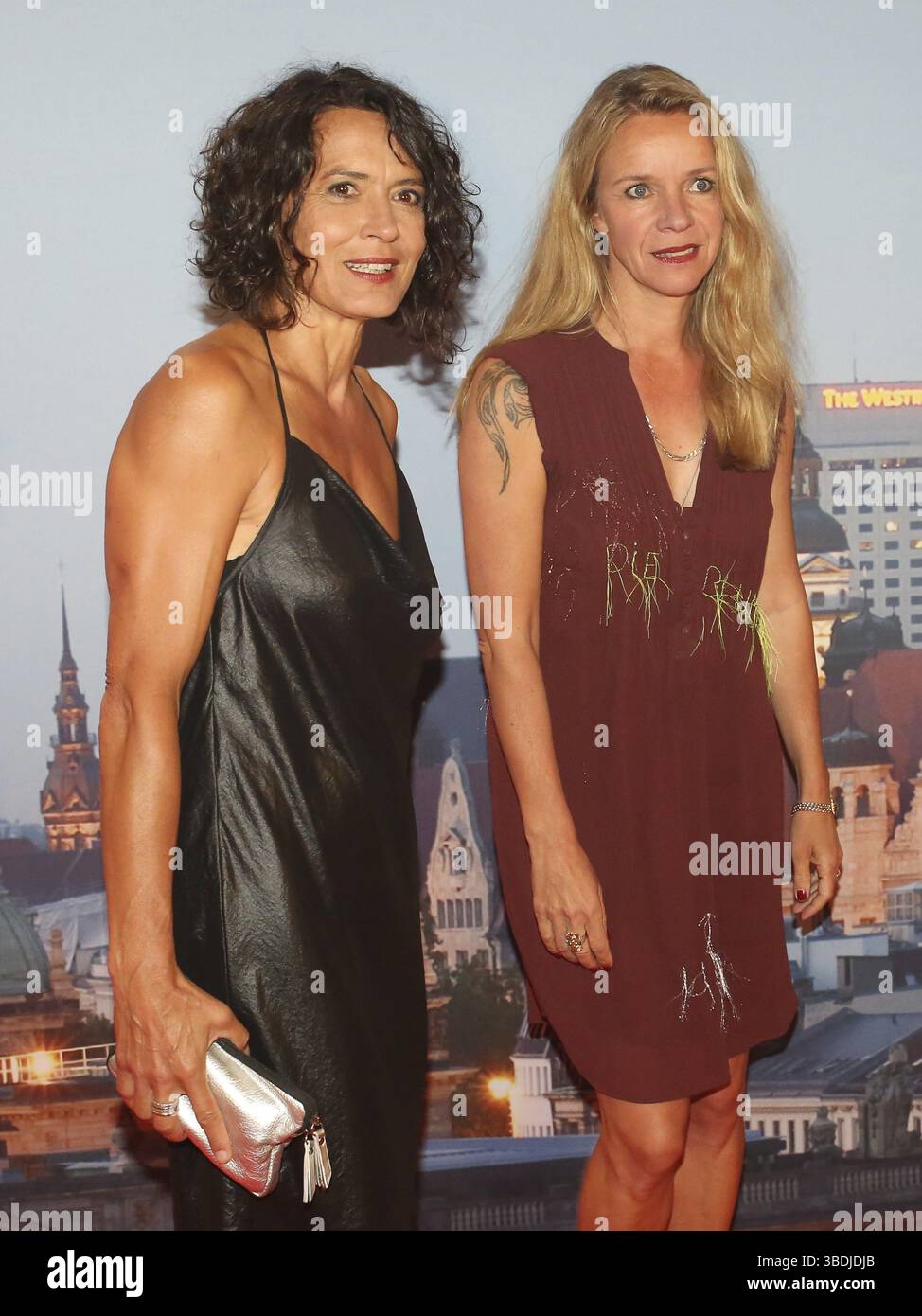 Schauspielerin Ulrike Folkerts und Katharina Schnitzler beim 9. GRK Golf Charity Masters 2016 Leipzig, Schauspielerin Ulrike Folkerts und Katharina Schnitzler at Stockfoto