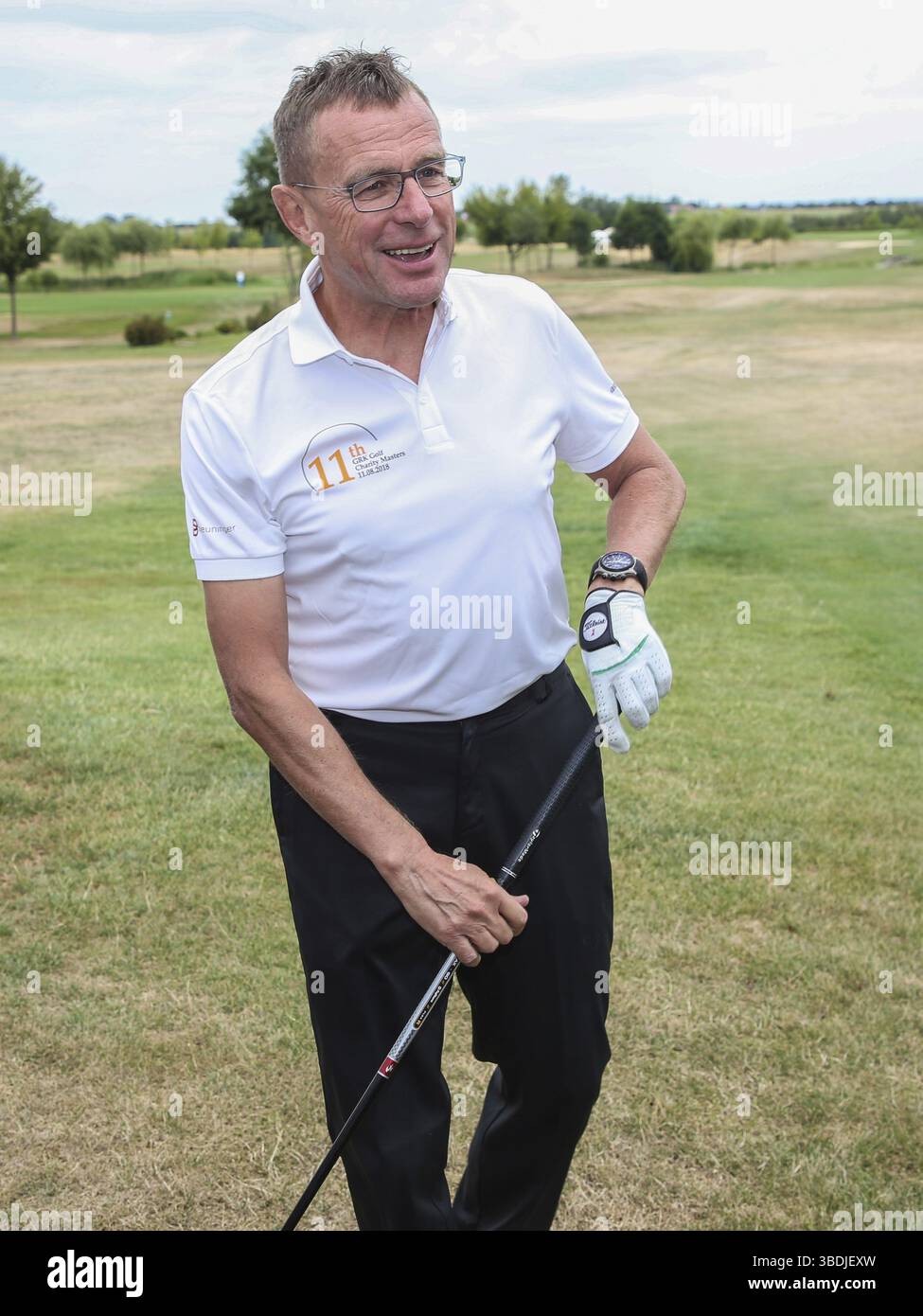 Cheftrainer Ralf Rangnick RB Leipzig beim 11. GRK Golf Charity Masters Leipzig 2018 Stockfoto