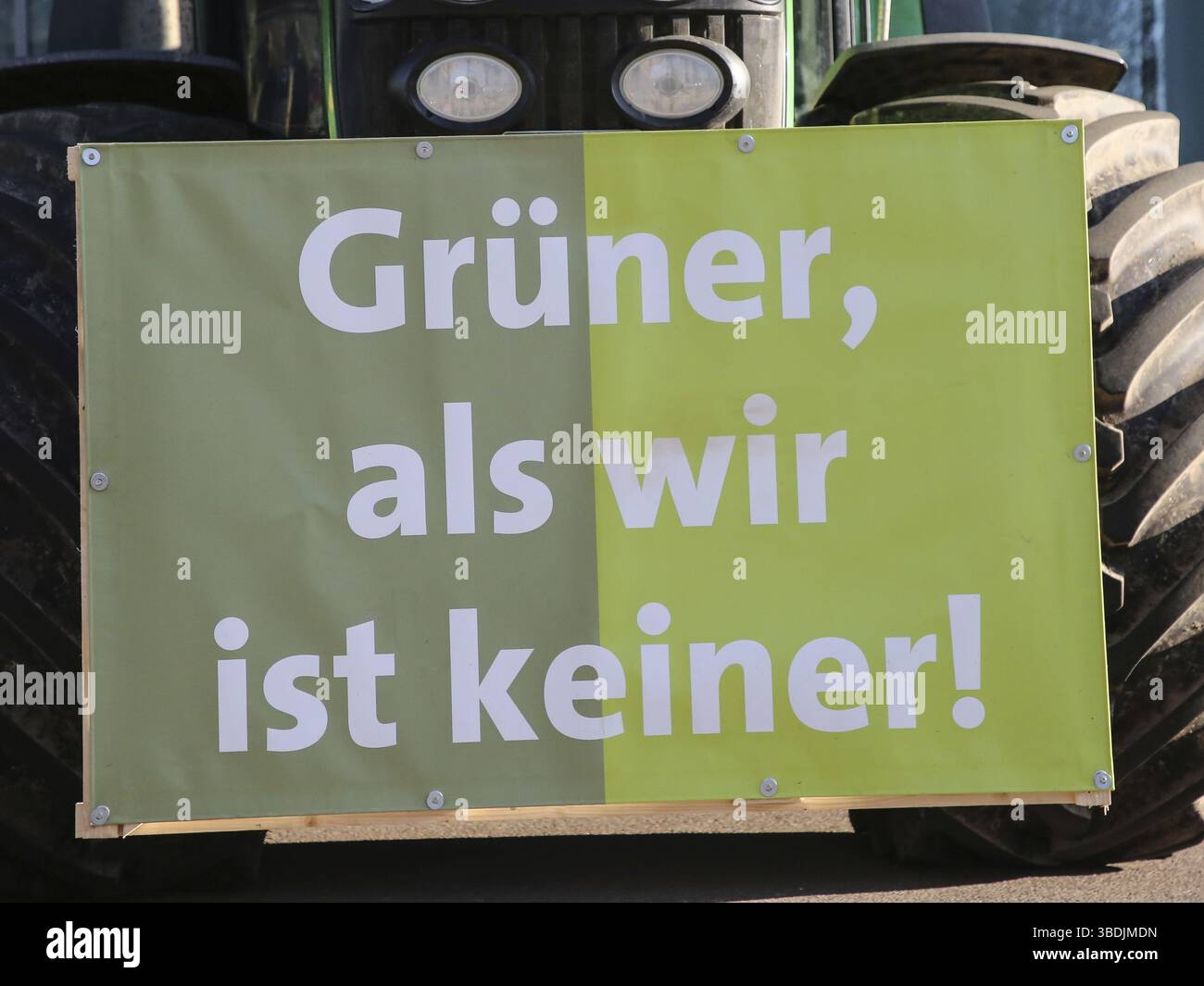 Bauerndemonstration, Bauernprotest am 17.01.2020 in Magdeburg, Bauerndemonstration Bauernprotest am 17. Januar 2020 in Magdeburg Stockfoto