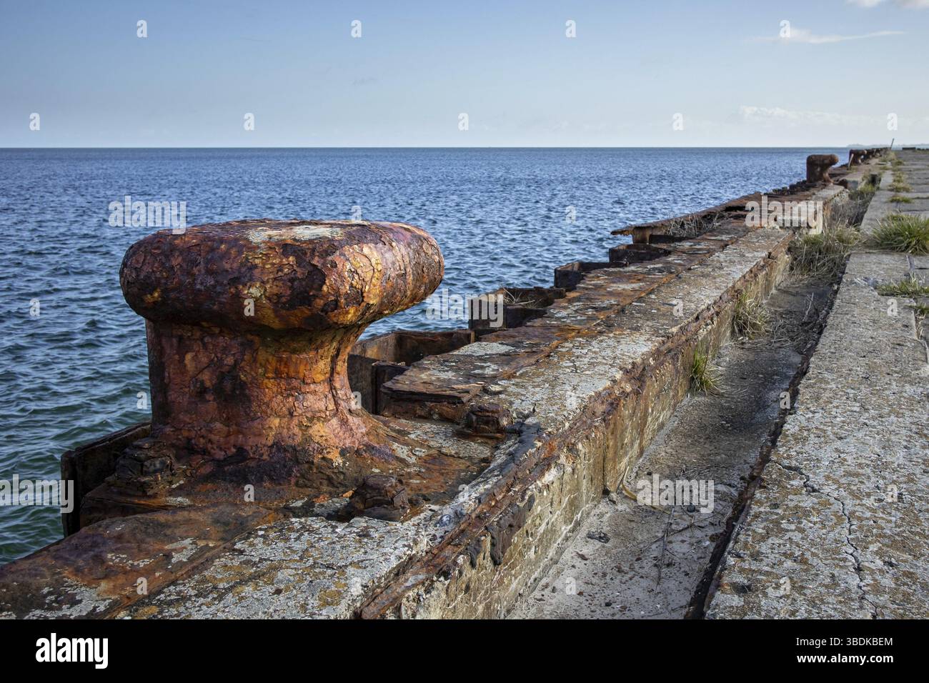 Alte Kaimauer Kartoffelsteg Wohlenberger Wieck Stockfoto
