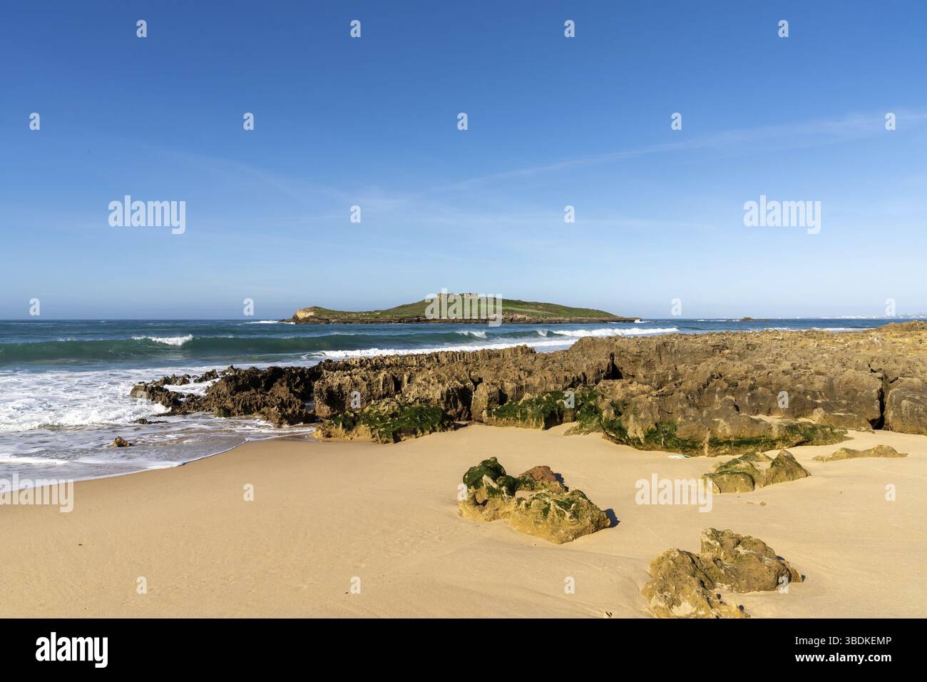 Ein Blick auf den Strand bei Ilha do Pessegueiro weiter Die Alentejo Küste von Portugal Stockfoto