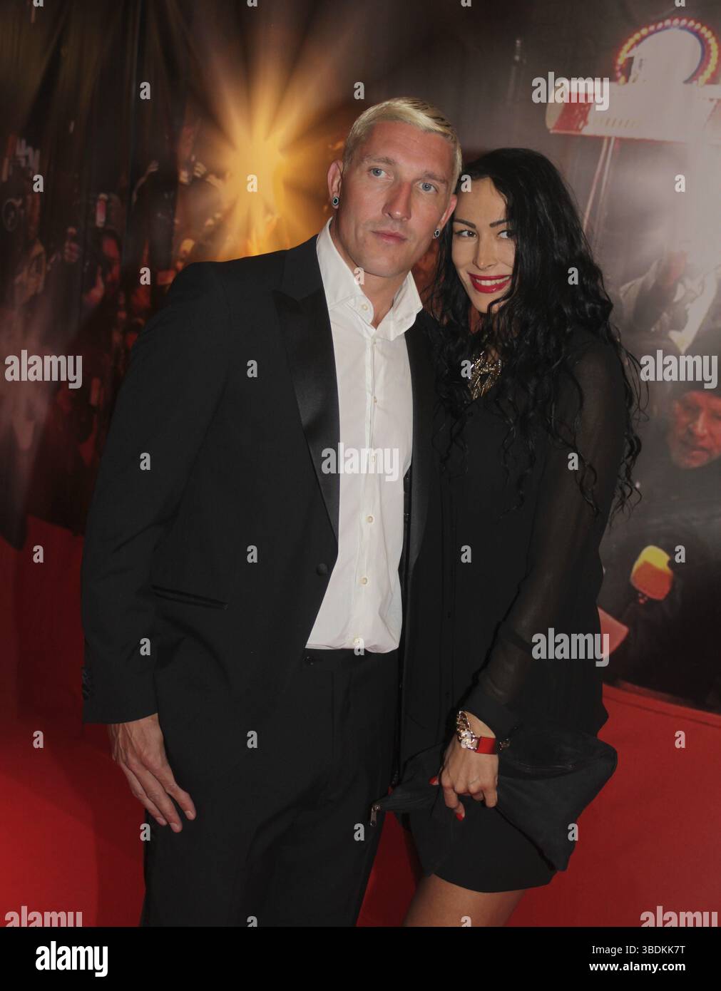 Ehemaliger Handballspieler Stefan Kretzschmar mit Freundin Danica Ffriend 6. GRK Golf Charity Masters 2013 Stockfoto
