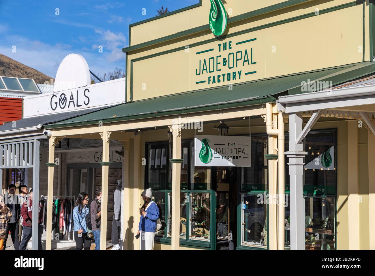 Arrowtown, Otago, Neuseeland, Jade und Opal Fabrikladen in der Buckingham Street, Arrowtown Stadtzentrum, eine ehemalige Goldminenstadt und heute Touristenstadt Stockfoto