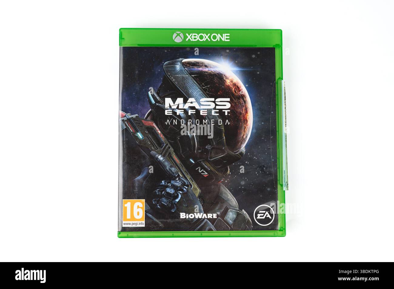Masseneffekt Andromeda Videospiel auf Xbox One – Wales, Großbritannien – 17. Mai 2025 Stockfoto