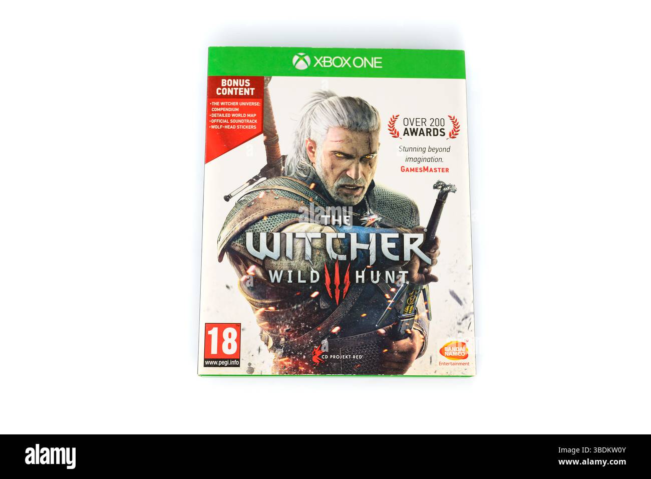 The Witcher 3 Wild Hunt Videospiel auf Xbox One – Wales, Großbritannien – 17. Mai 2025 Stockfoto