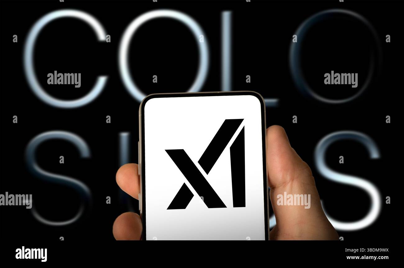 Colossus Supercomputer entwickelt von XAI Stockfoto