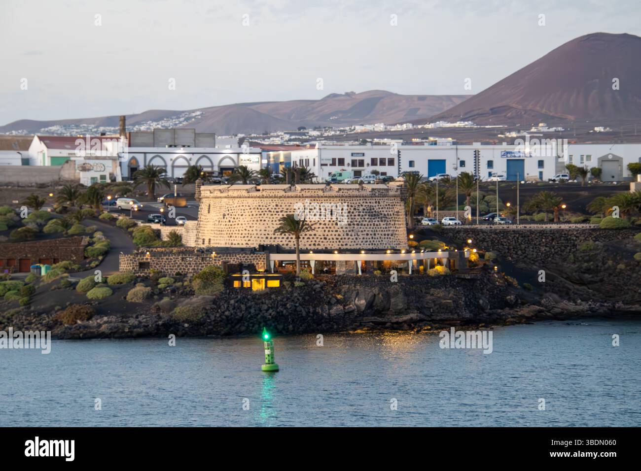 Castillo de San José , Museum für Kunst vor der Küste von Arrecife, Lanzaro Stockfoto