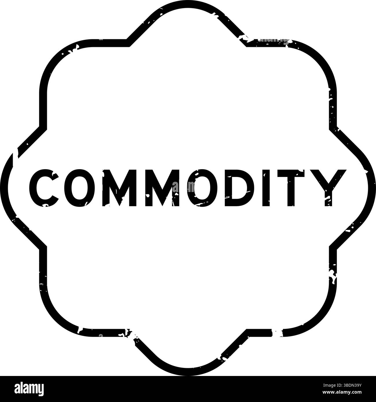 Grunge schwarzer quadratischer Gummisiegelstempel auf weißem Hintergrund Stock Vektor