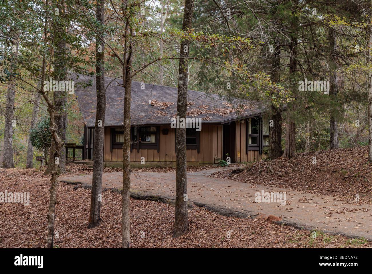 Mietkabine im Clarko State Park in der Nähe von Quitman, Mississippi, USA Stockfoto