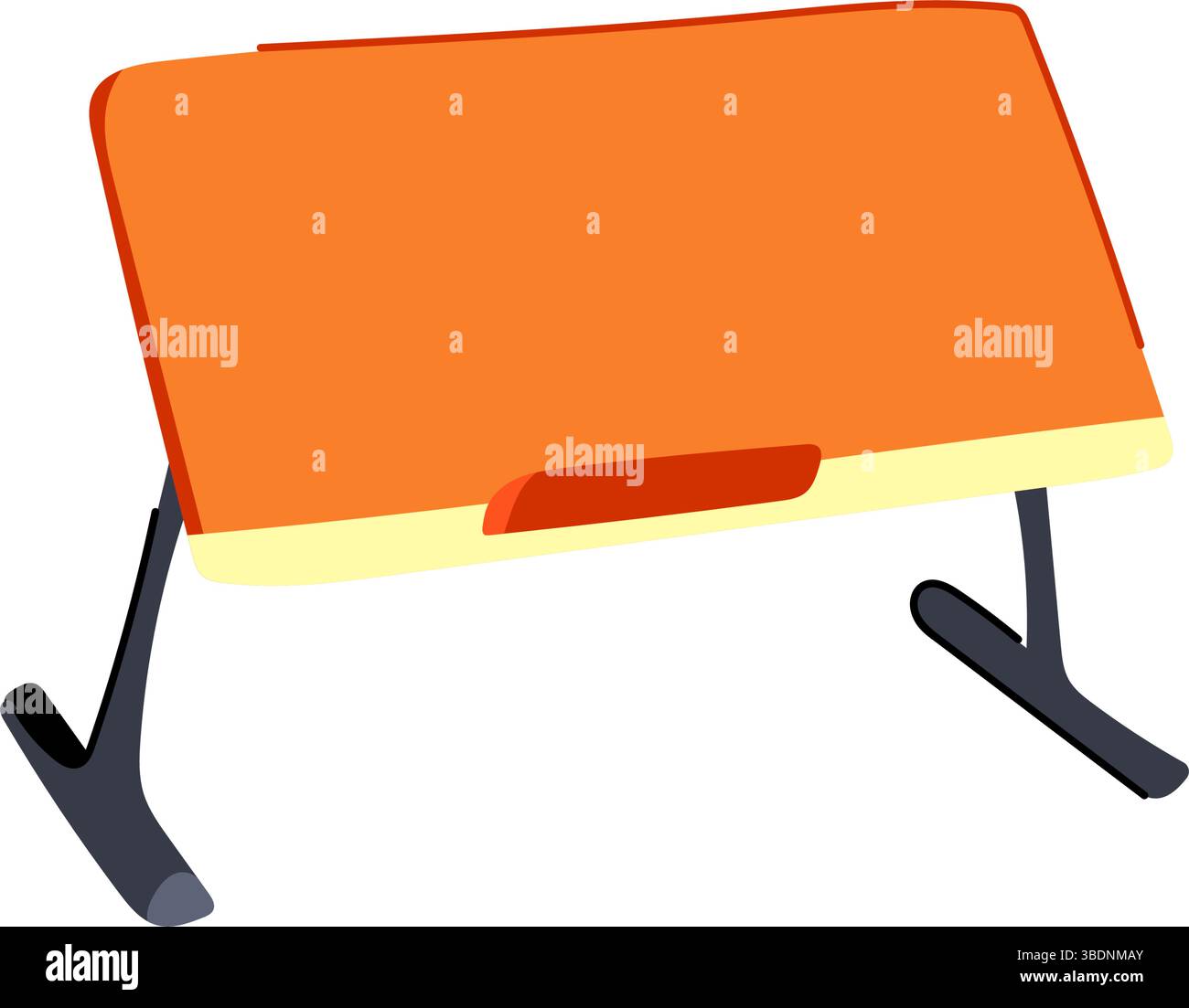 Bequeme tragbare Lapdesk Cartoon Vektor Illustration Stock Vektor