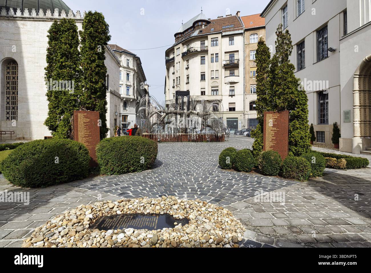 Raoul Wallenberg Holocaust Memorial Park, Memorial, große Synagoge, Nagy Zsinagoga, Dohany utca, Pest District, Budapest, Ungarn, Europa Stockfoto